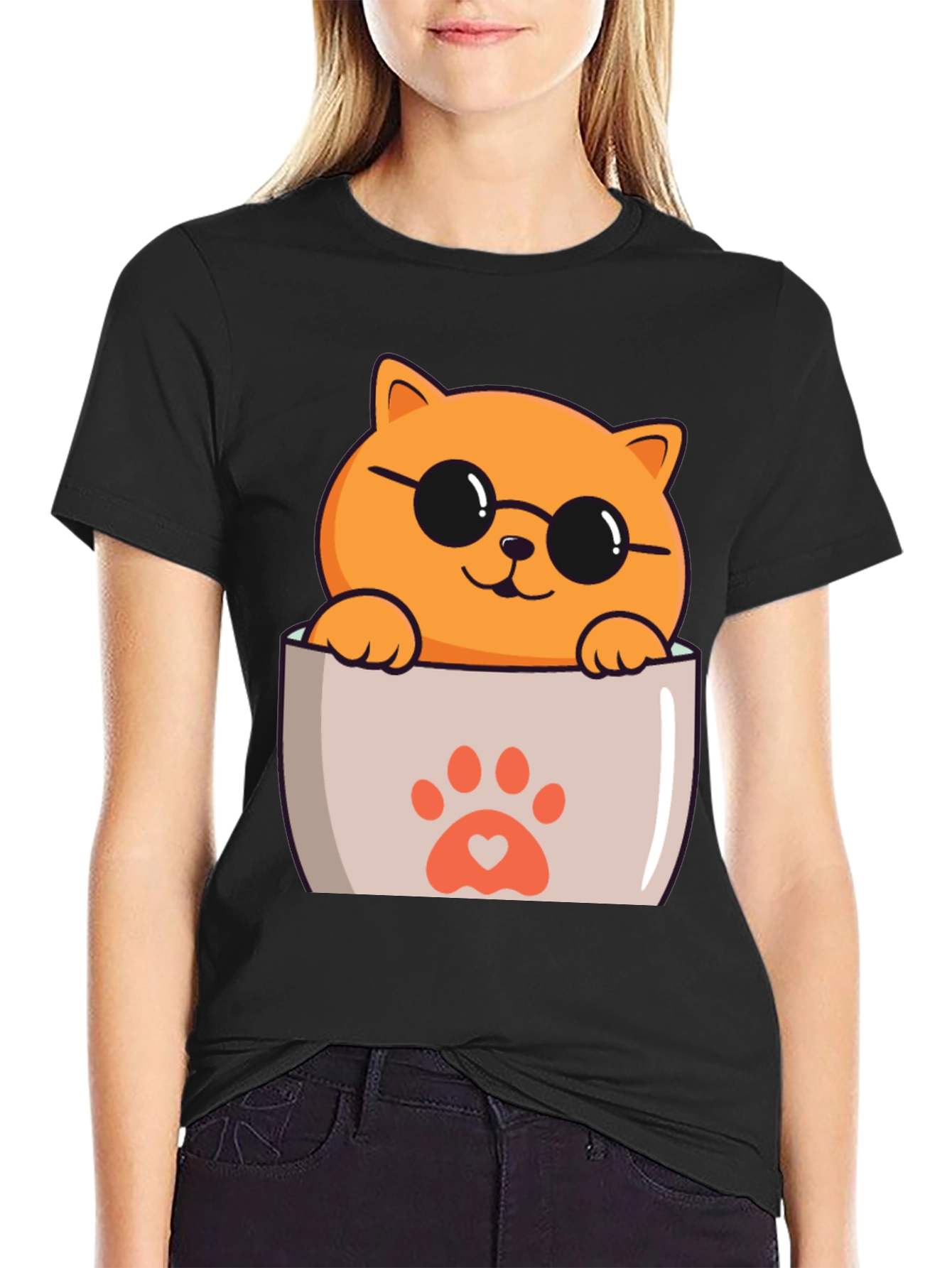 Cool Cat Pocket T-Shirt