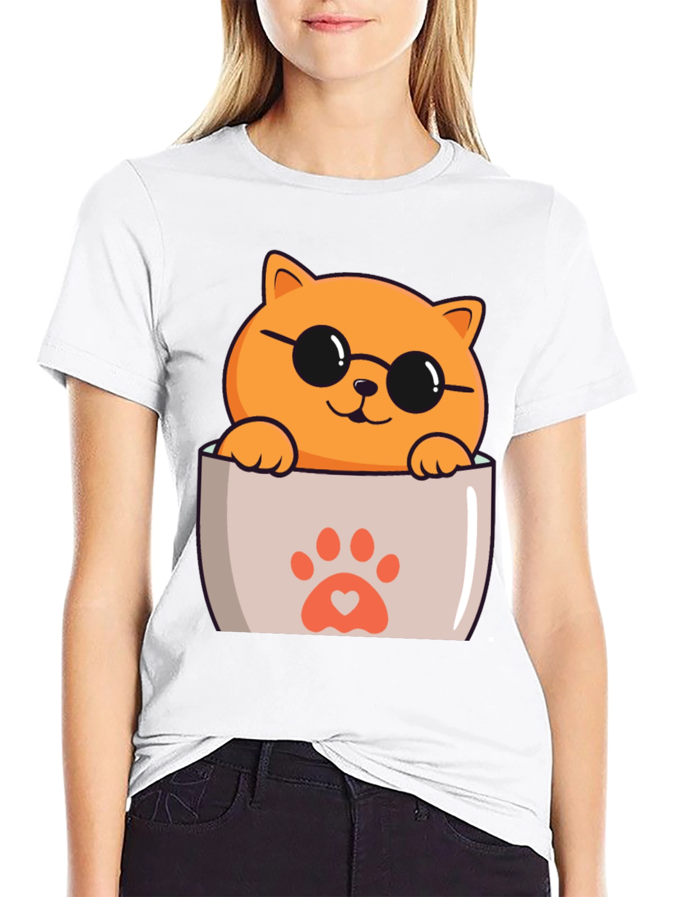 Cool Cat Pocket T-Shirt
