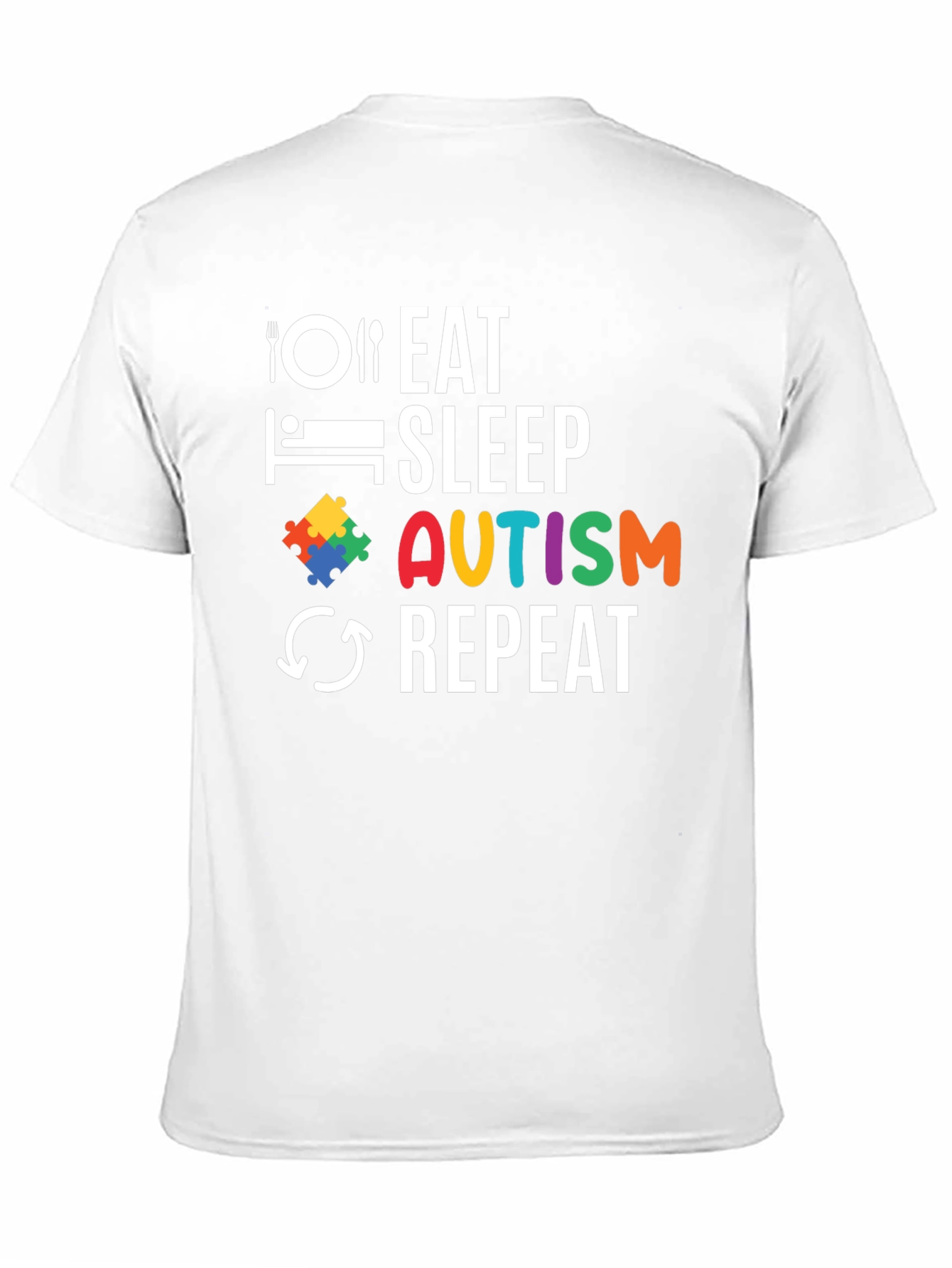 Eat Sleep Autism Repeat T-Shirt