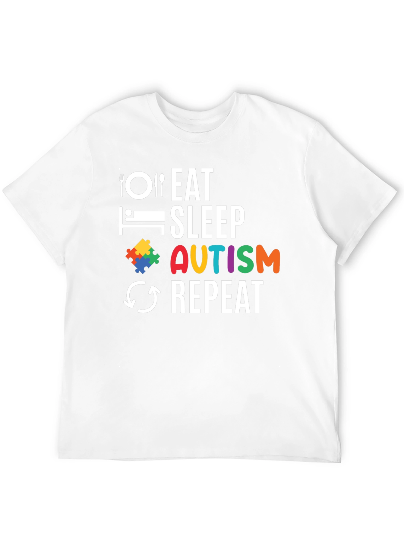 Eat Sleep Autism Repeat T-Shirt