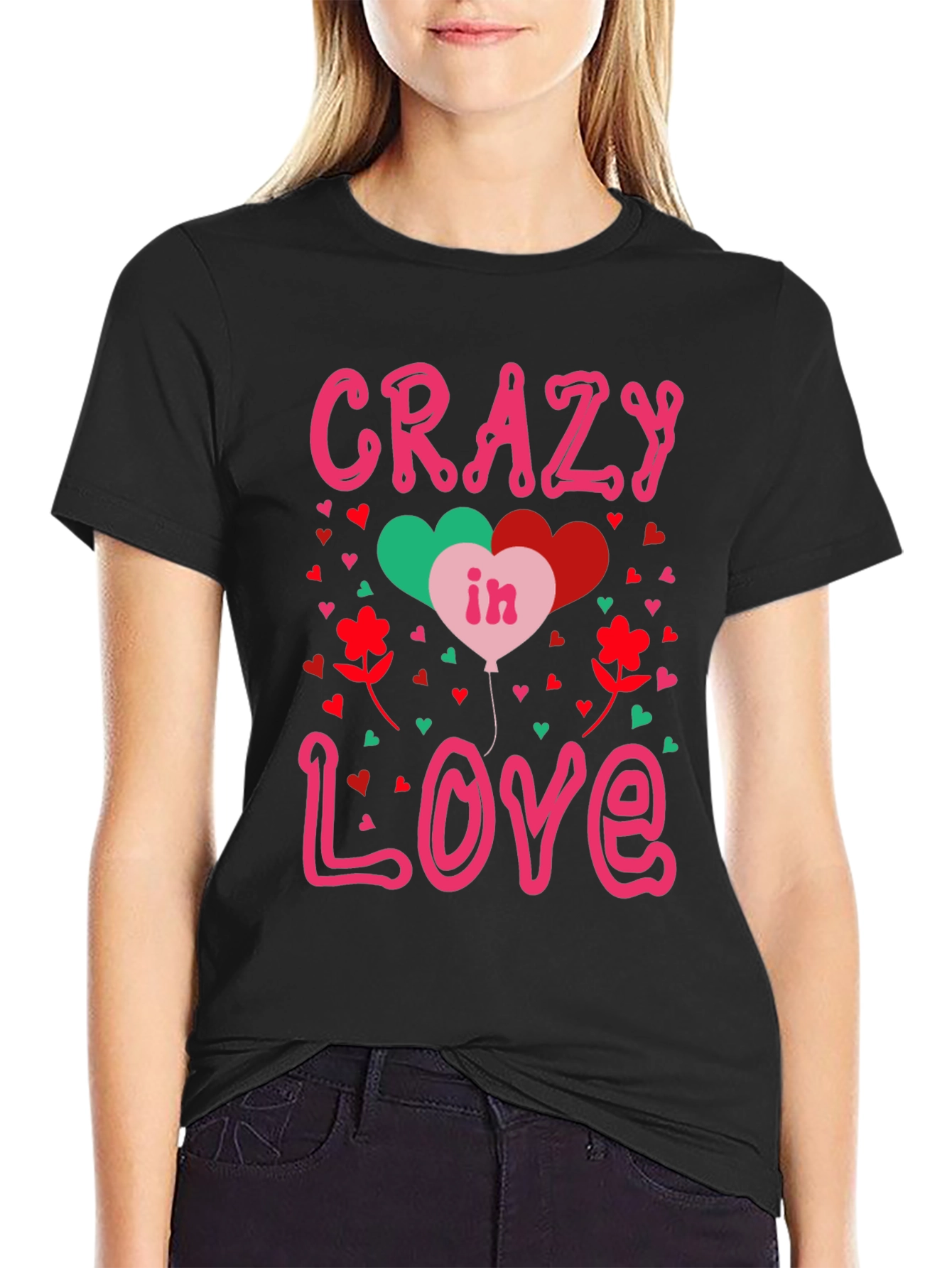 Crazy in Love Valentines Graphic Tee