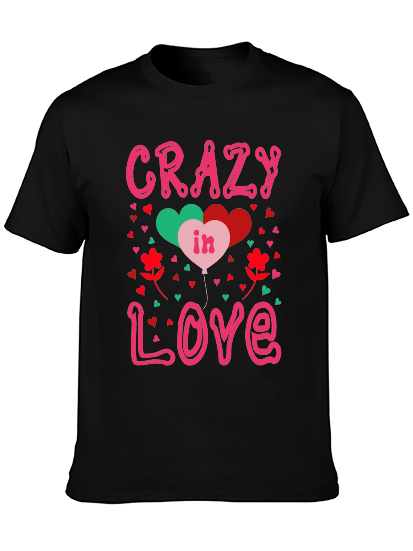 Crazy in Love Valentines Graphic Tee