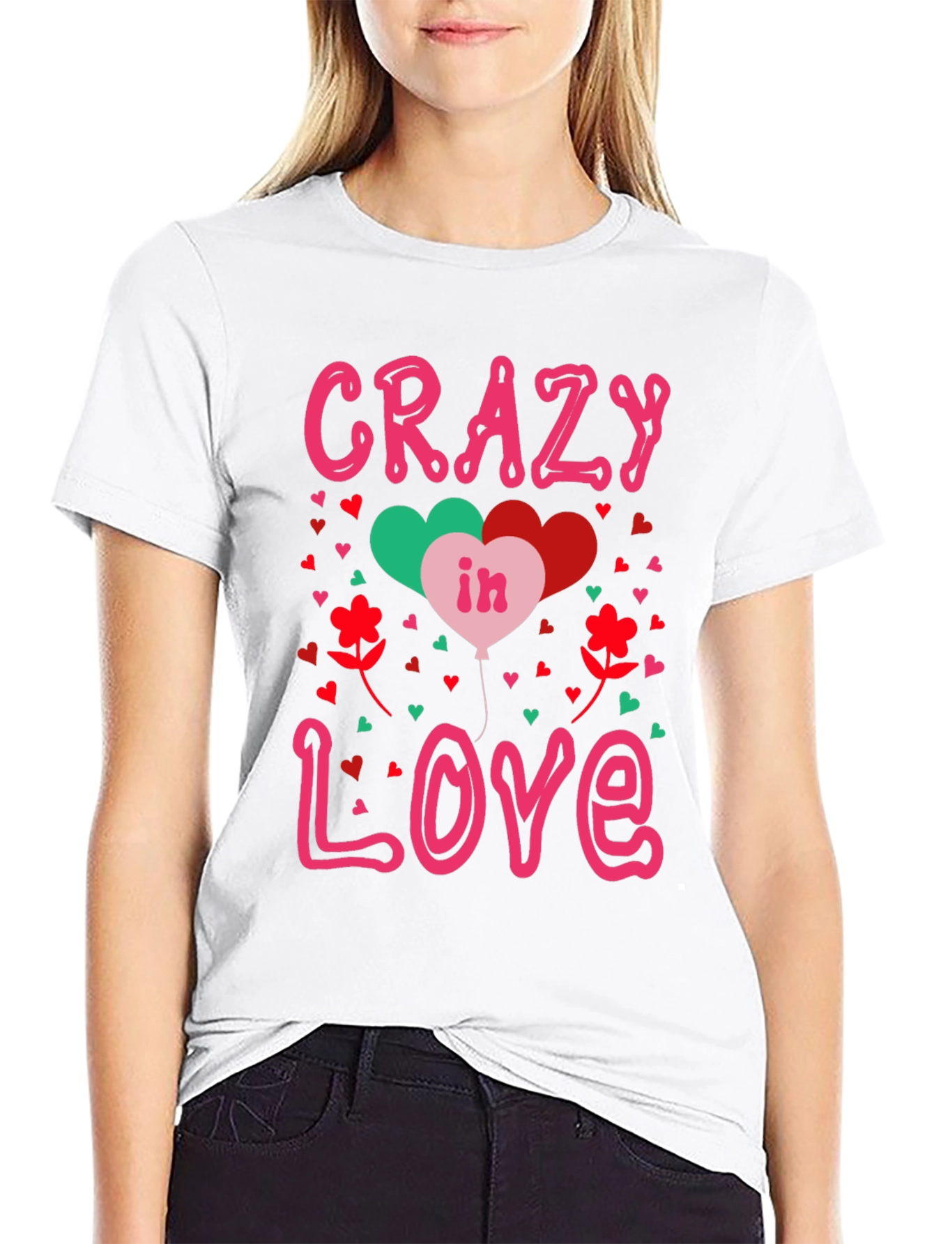 Crazy in Love Valentines Graphic Tee