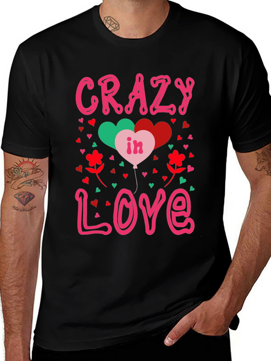 Crazy in Love Valentines Graphic Tee