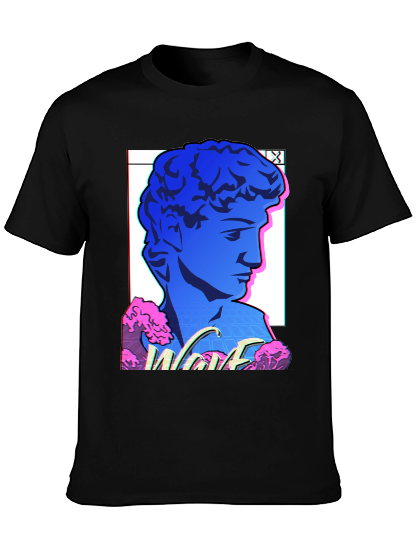 Vaporwave Statue Graphic T-Shirt - Retro Aesthetic Tee