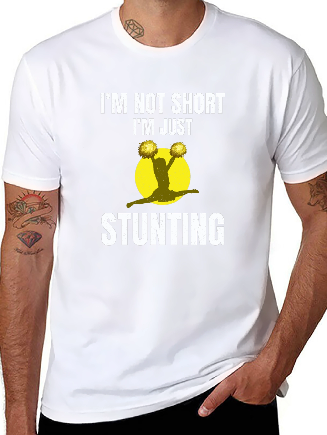 Im Not Short Im Just Stunting Cheer T-Shirt