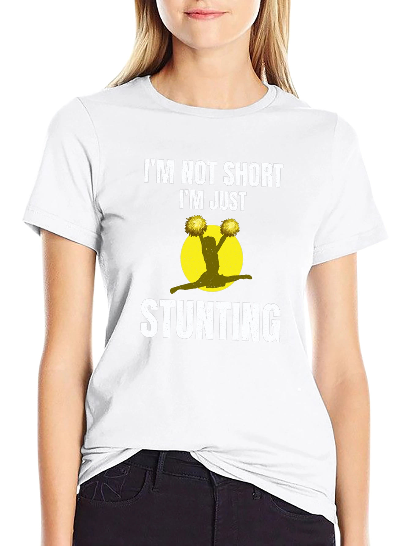 Im Not Short Im Just Stunting Cheer T-Shirt