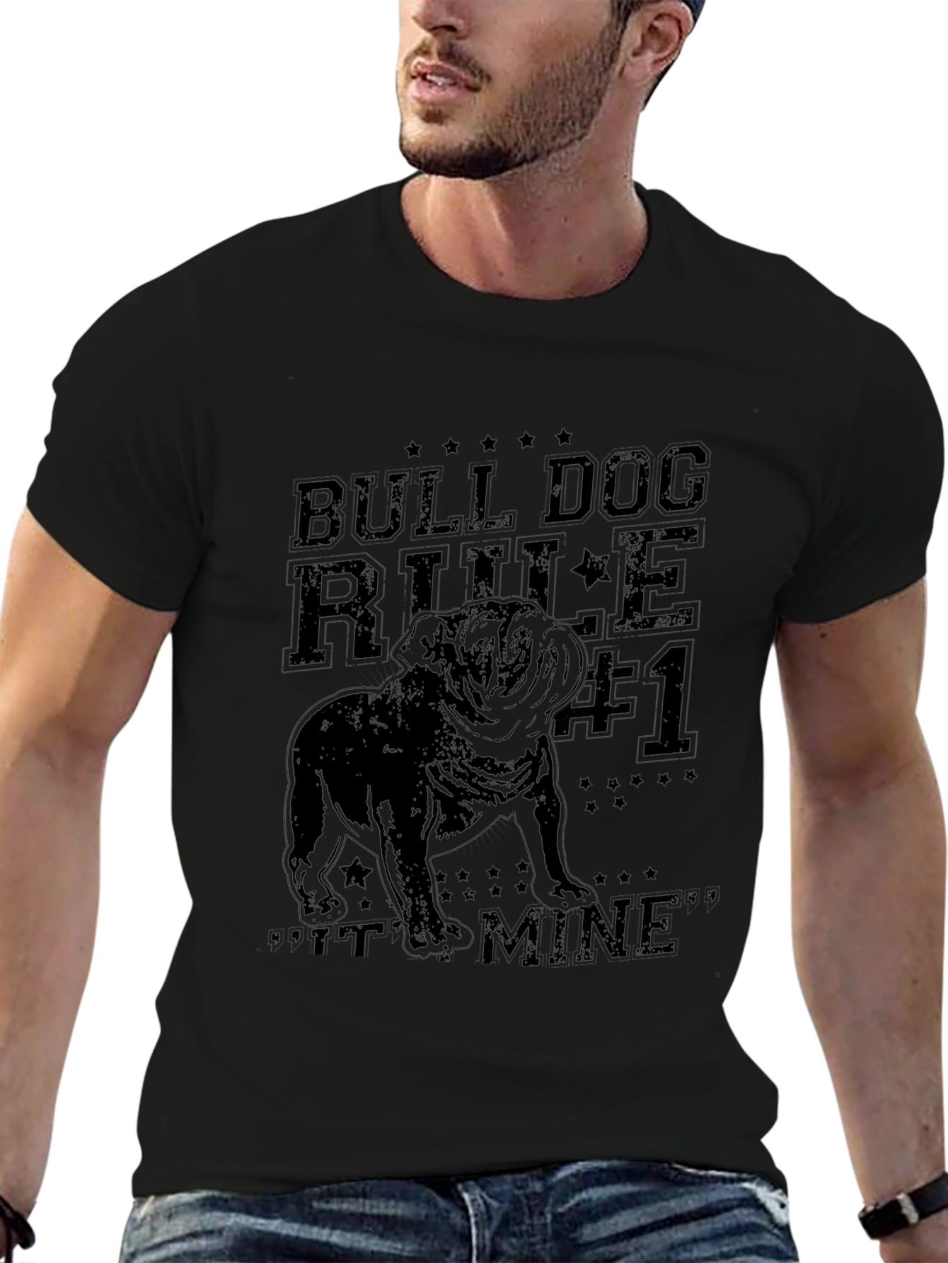 Bulldog Rule #1 T-Shirt - Its Mine! Graphic Tee