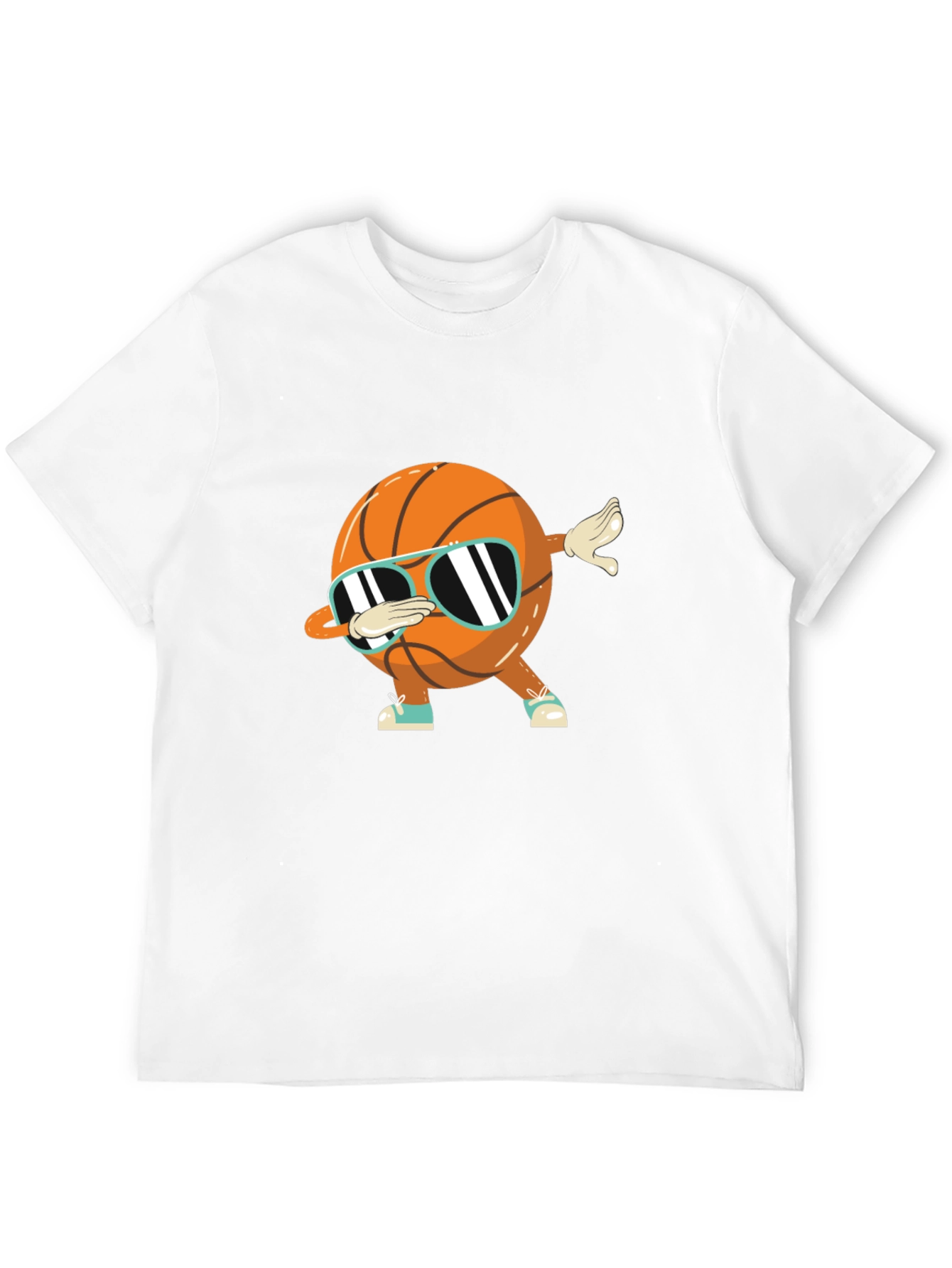 Dabbing Basketball Graphic Tee - Black