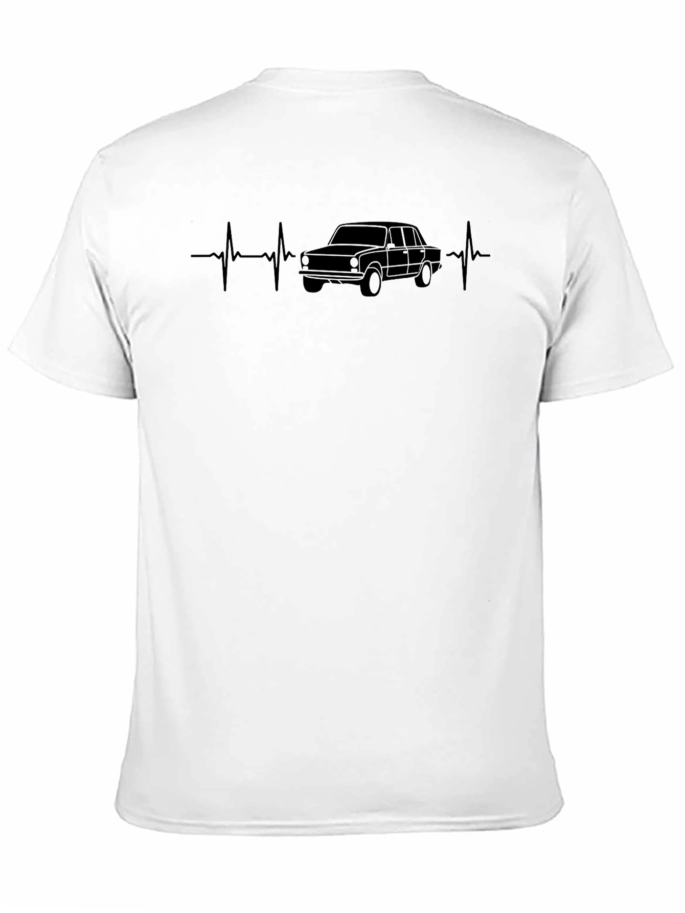 Car Heartbeat T-Shirt - Black Graphic Tee