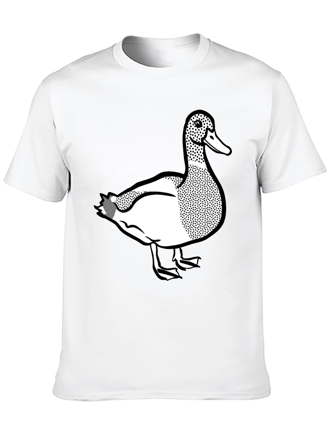 Duck Graphic Tee - Classic Black Cotton T-Shirt