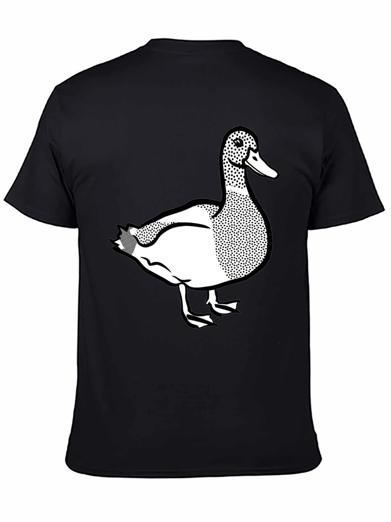 Duck Graphic Tee - Classic Black Cotton T-Shirt