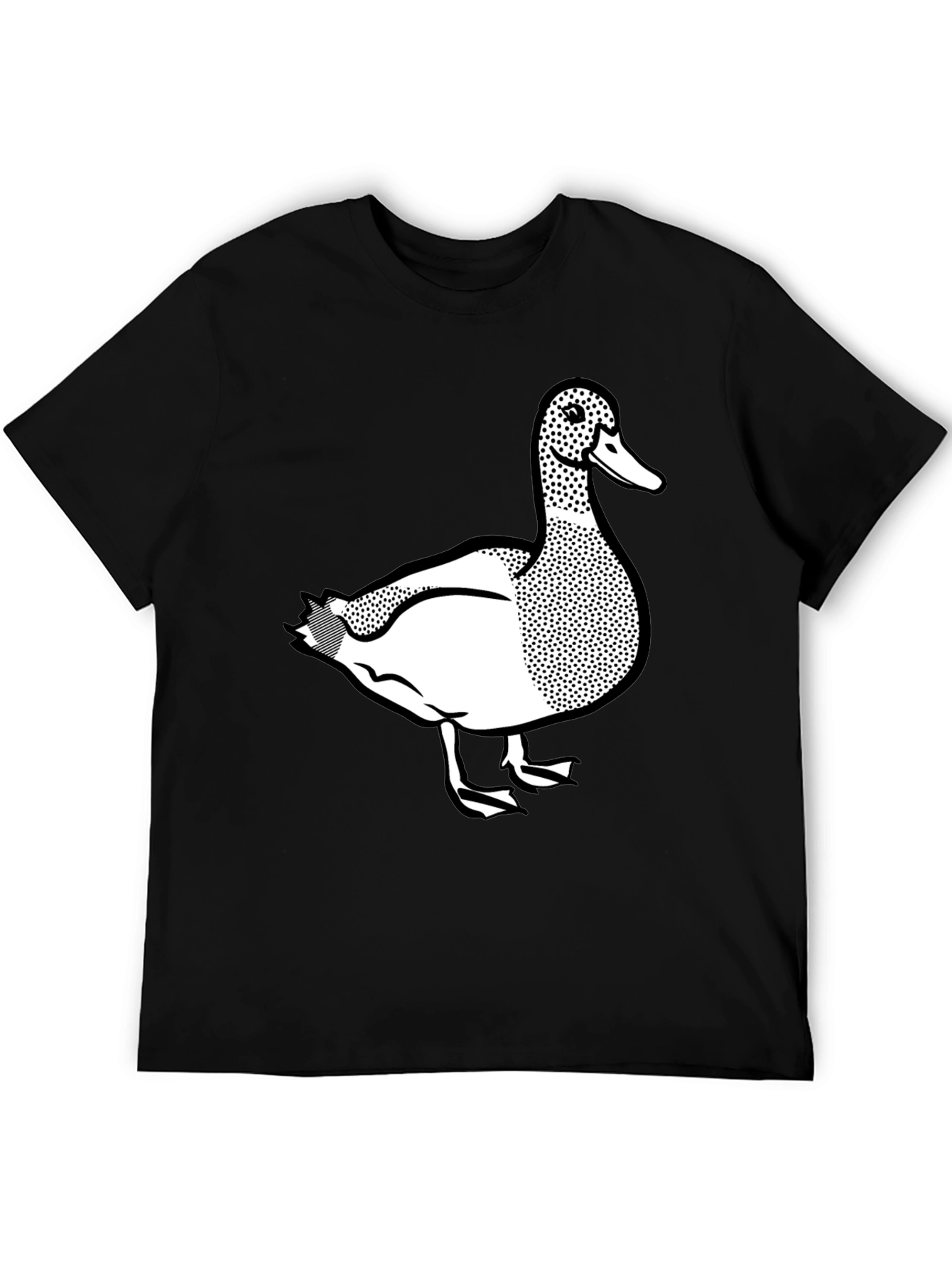 Duck Graphic Tee - Classic Black Cotton T-Shirt