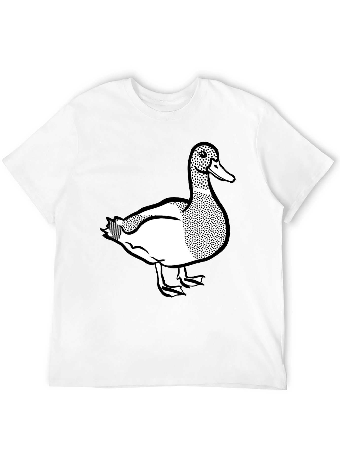 Duck Graphic Tee - Classic Black Cotton T-Shirt