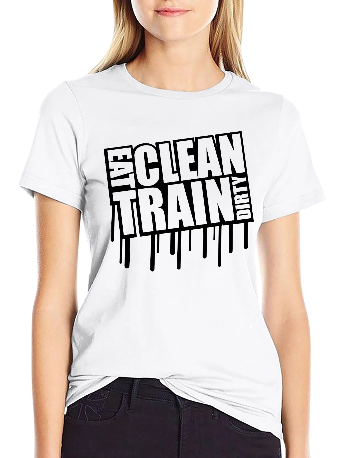 Eat Clean Train Dirty Graphic T-Shirt