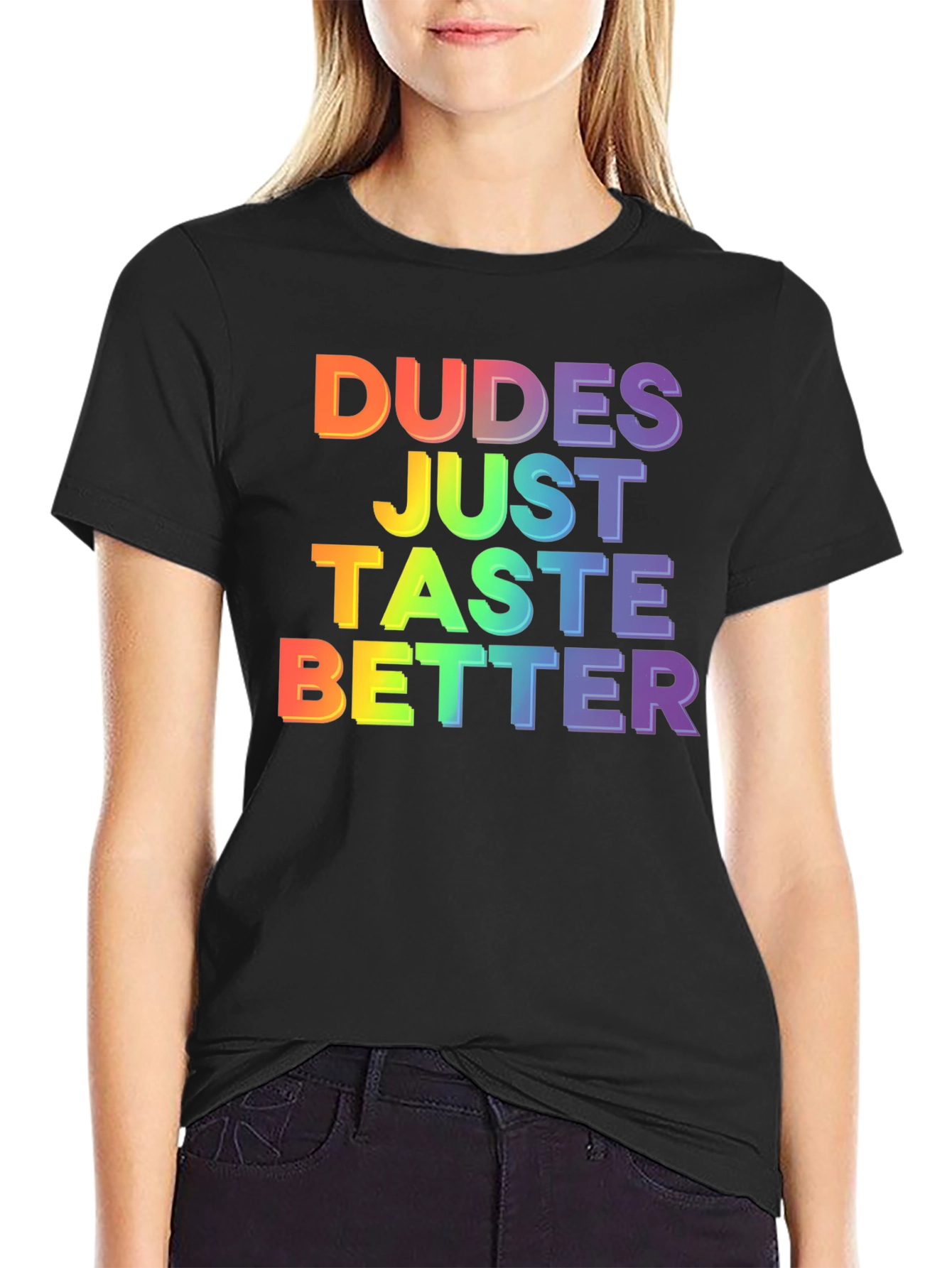 Dudes Taste Better Graphic Tee - Pride LGBTQ T-Shirt