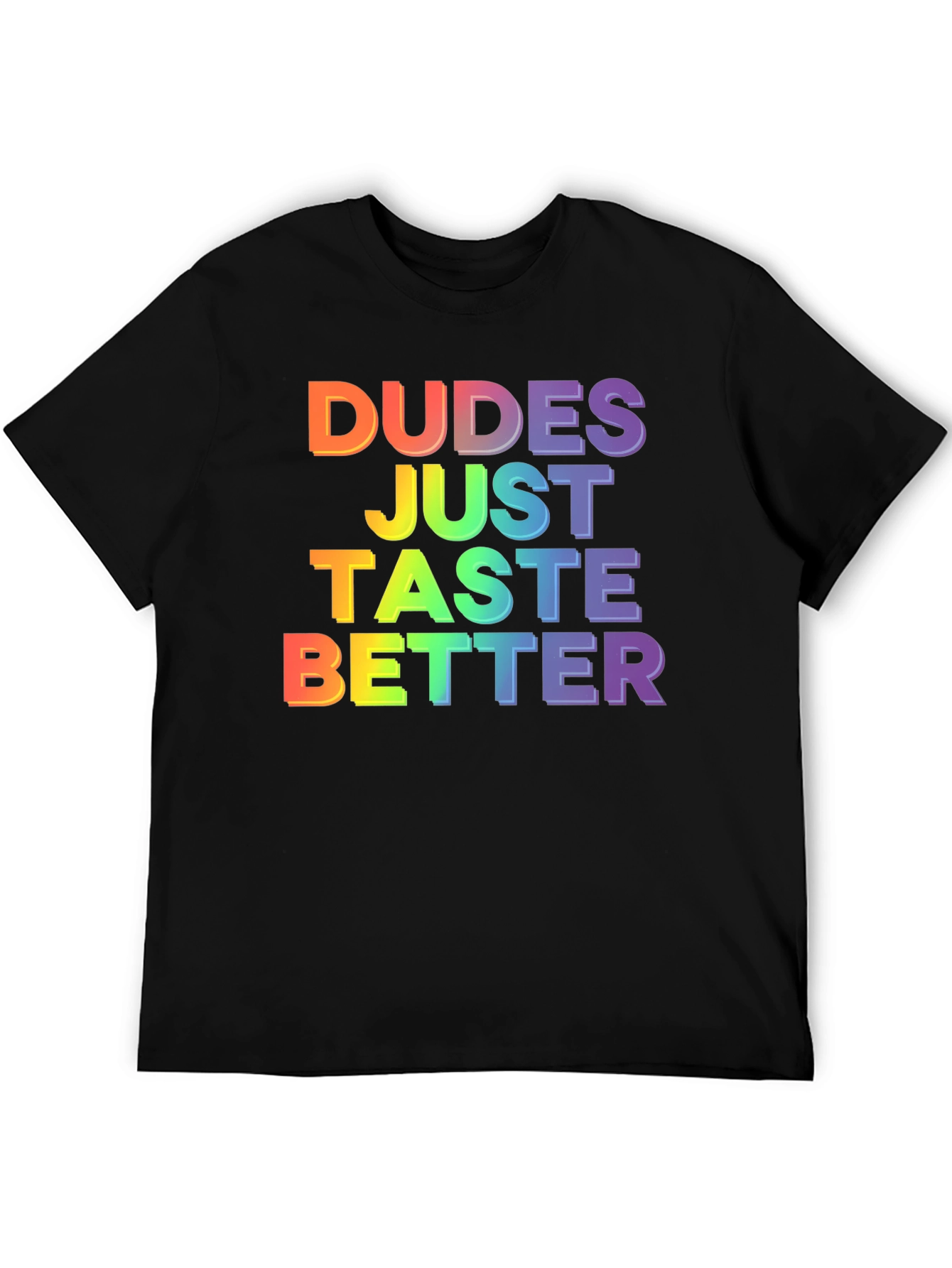 Dudes Taste Better Graphic Tee - Pride LGBTQ T-Shirt