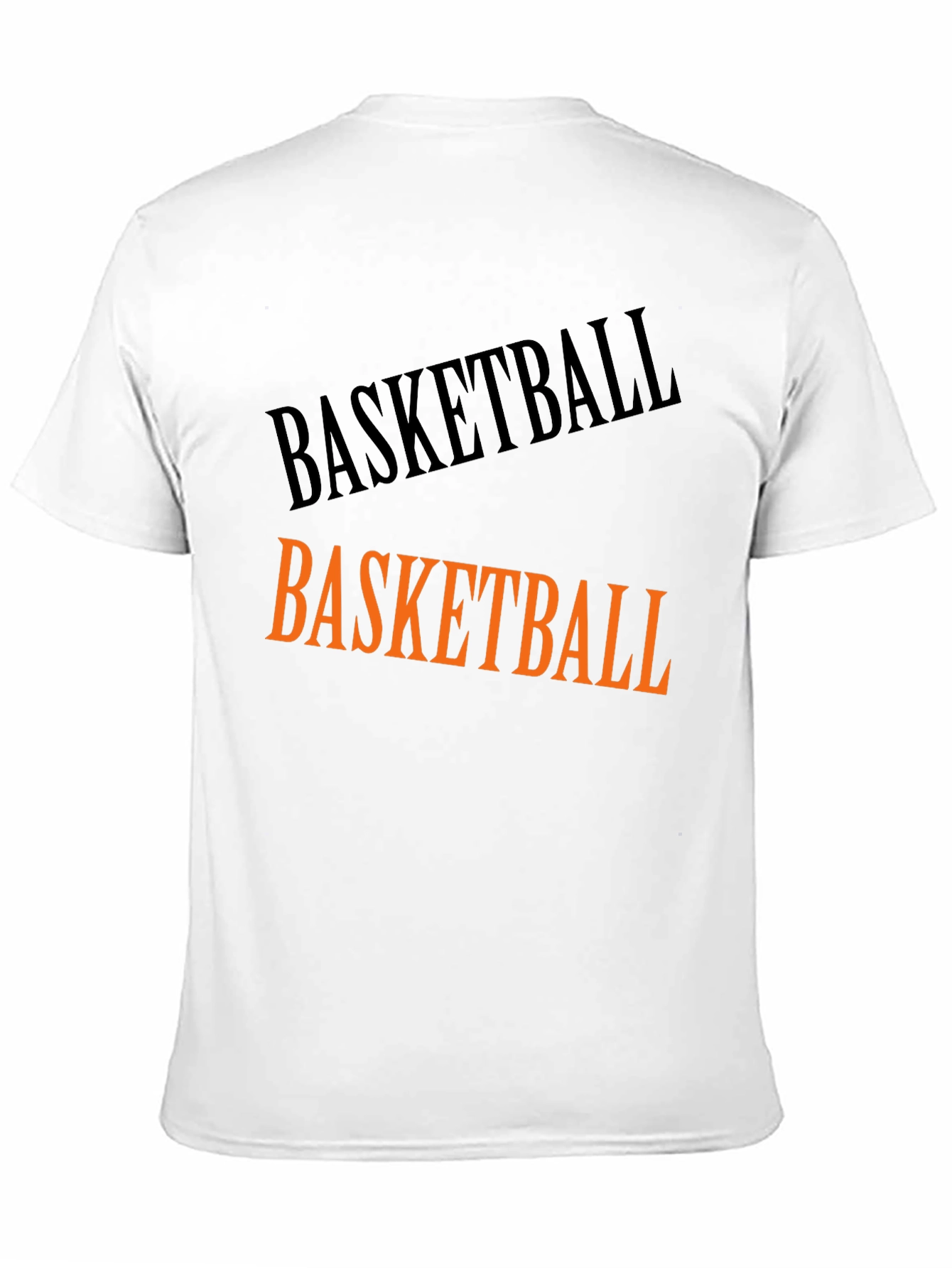 Basketball Graphic Tee - Black Cotton T-Shirt