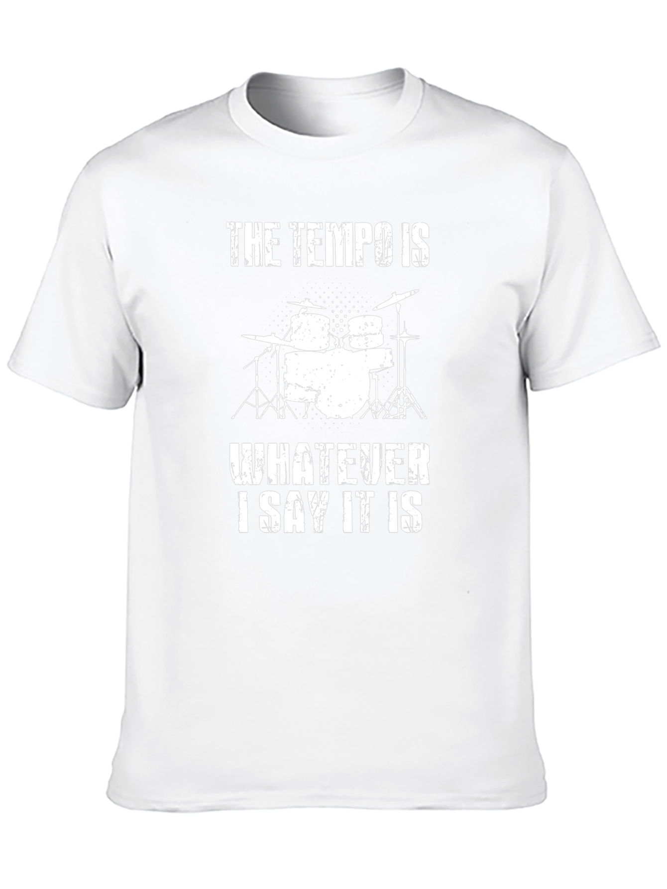 Tempo Drummer T-Shirt: Percussionist Humor