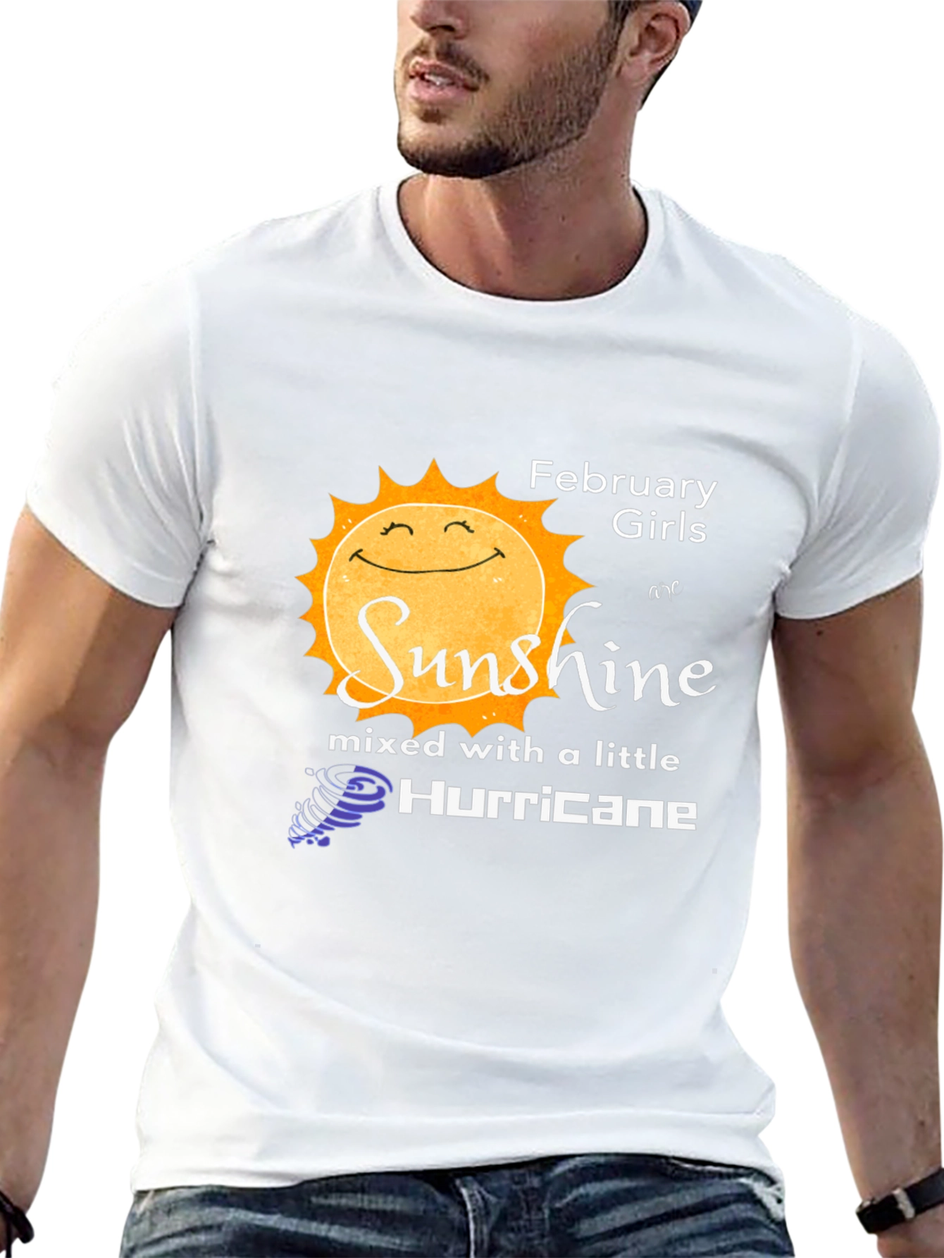 February Girls Sunshine Hurricane Graphic T-Shirt