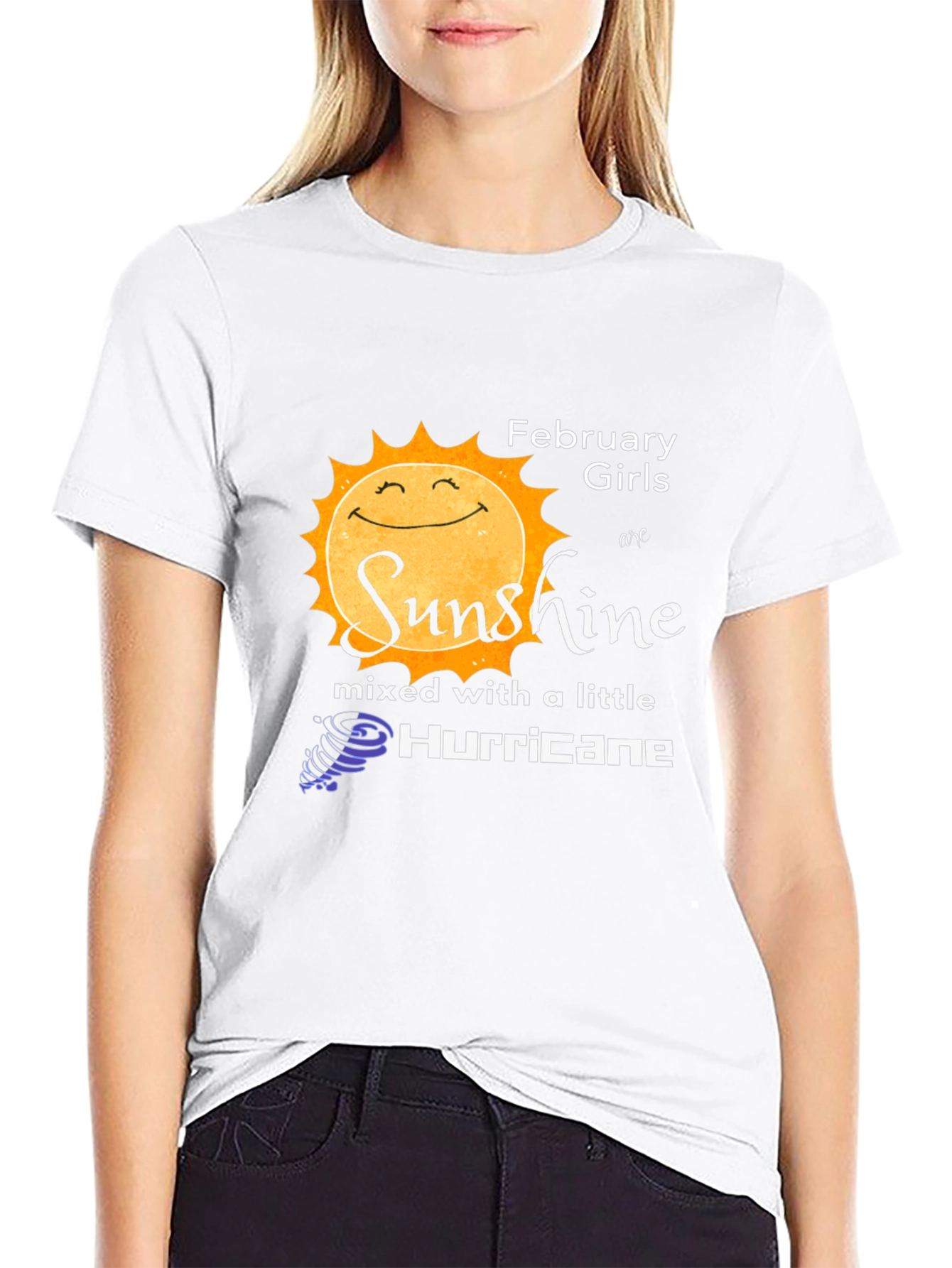February Girls Sunshine Hurricane Graphic T-Shirt