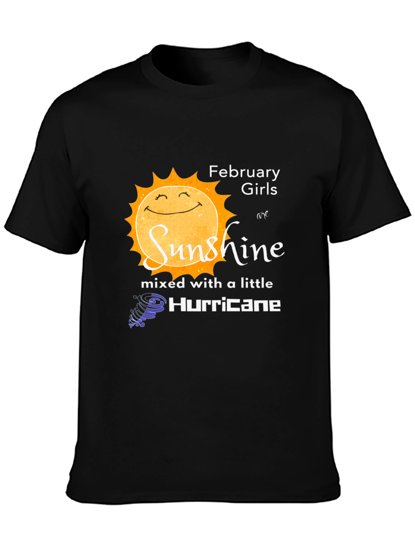 February Girls Sunshine Hurricane Graphic T-Shirt