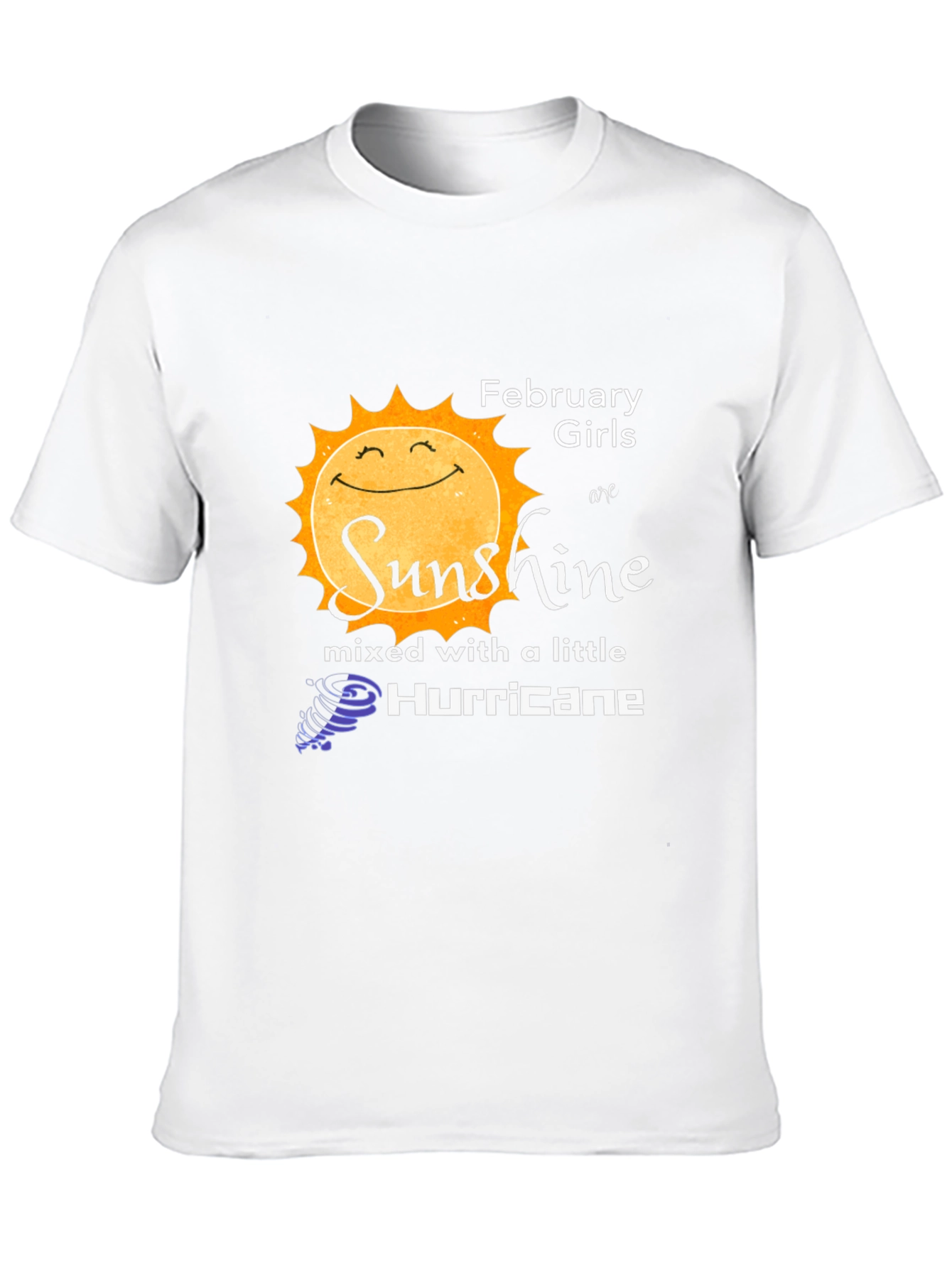February Girls Sunshine Hurricane Graphic T-Shirt