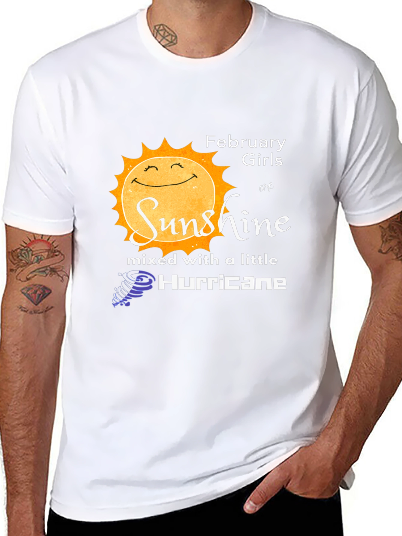 February Girls Sunshine Hurricane Graphic T-Shirt
