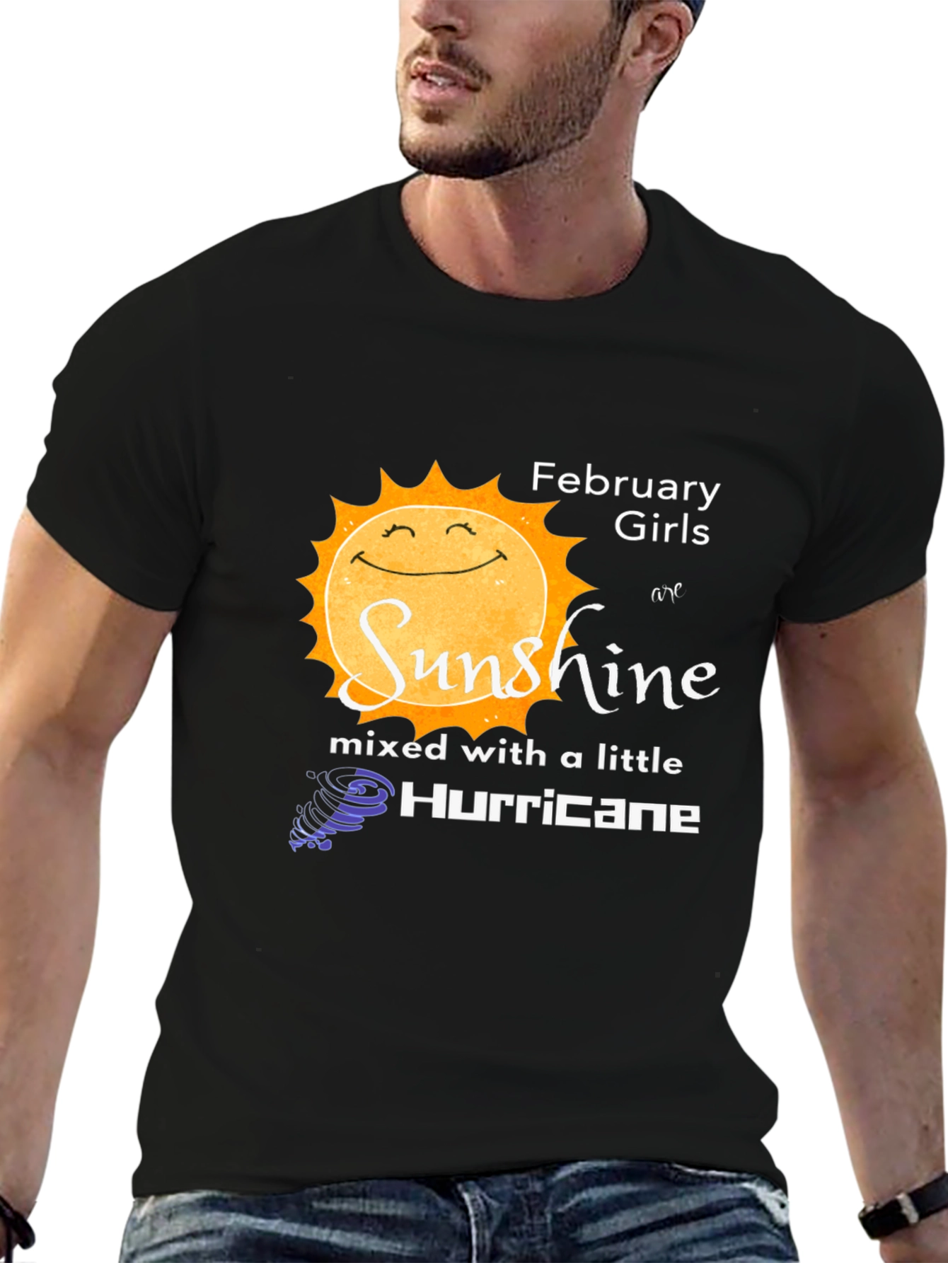 February Girls Sunshine Hurricane Graphic T-Shirt