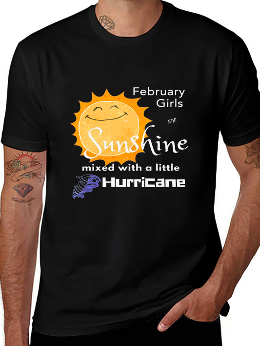 February Girls Sunshine Hurricane Graphic T-Shirt