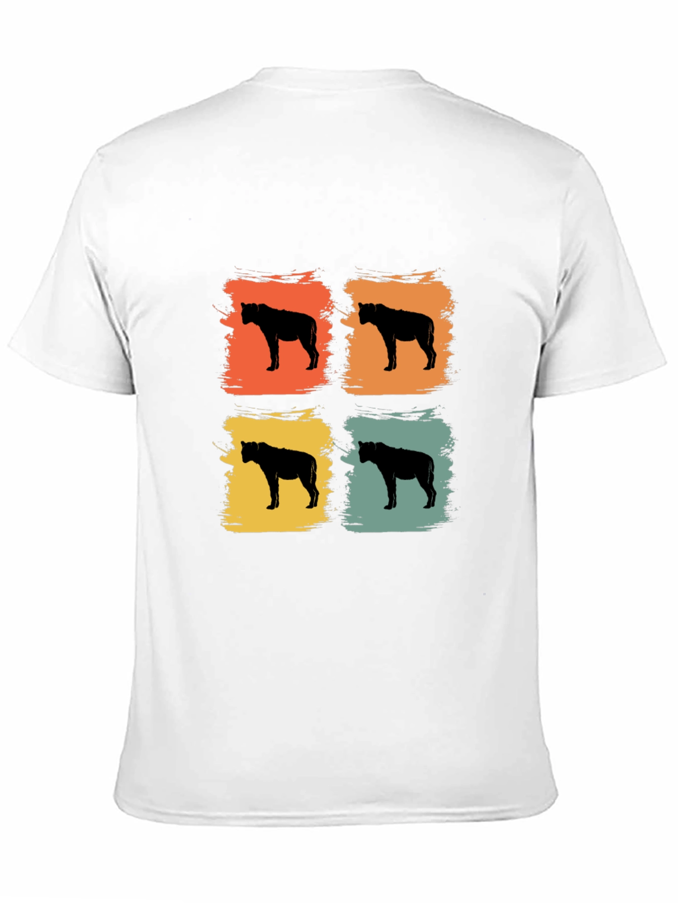 Retro Hyena Silhouette T-Shirt - Cool Graphic Tee