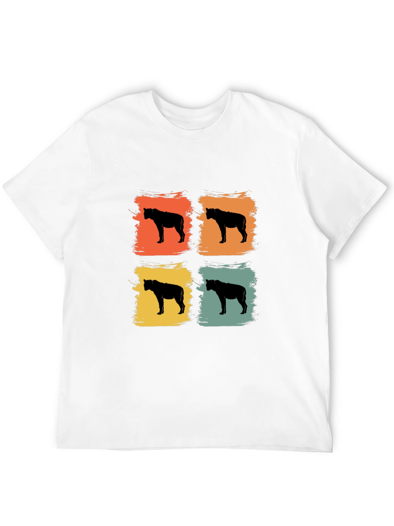 Retro Hyena Silhouette T-Shirt - Cool Graphic Tee