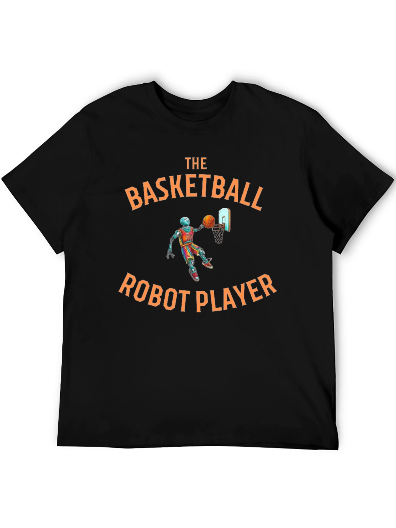 Basketball Robot Player Graphic T-Shirt