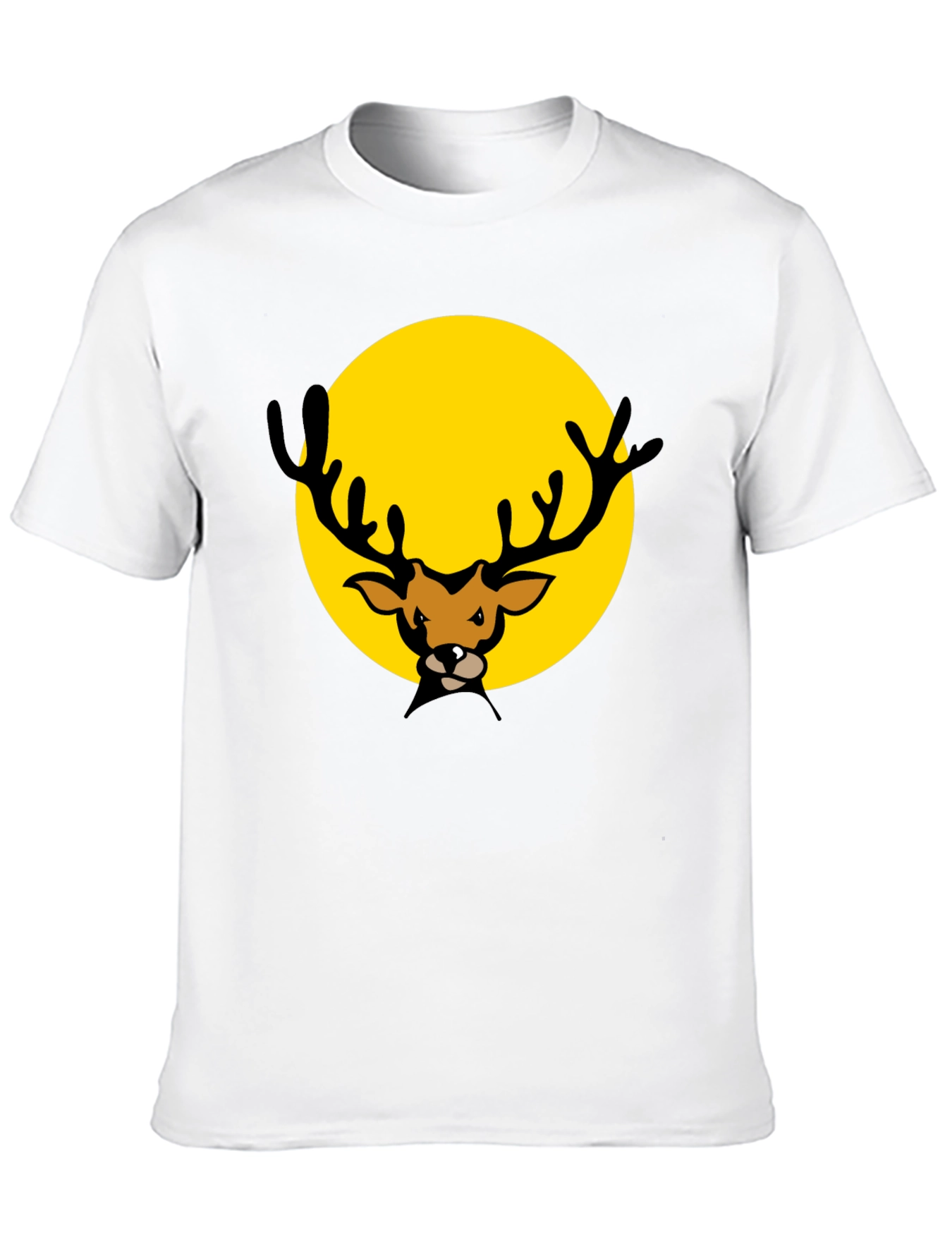 Deer Graphic Black T-Shirt