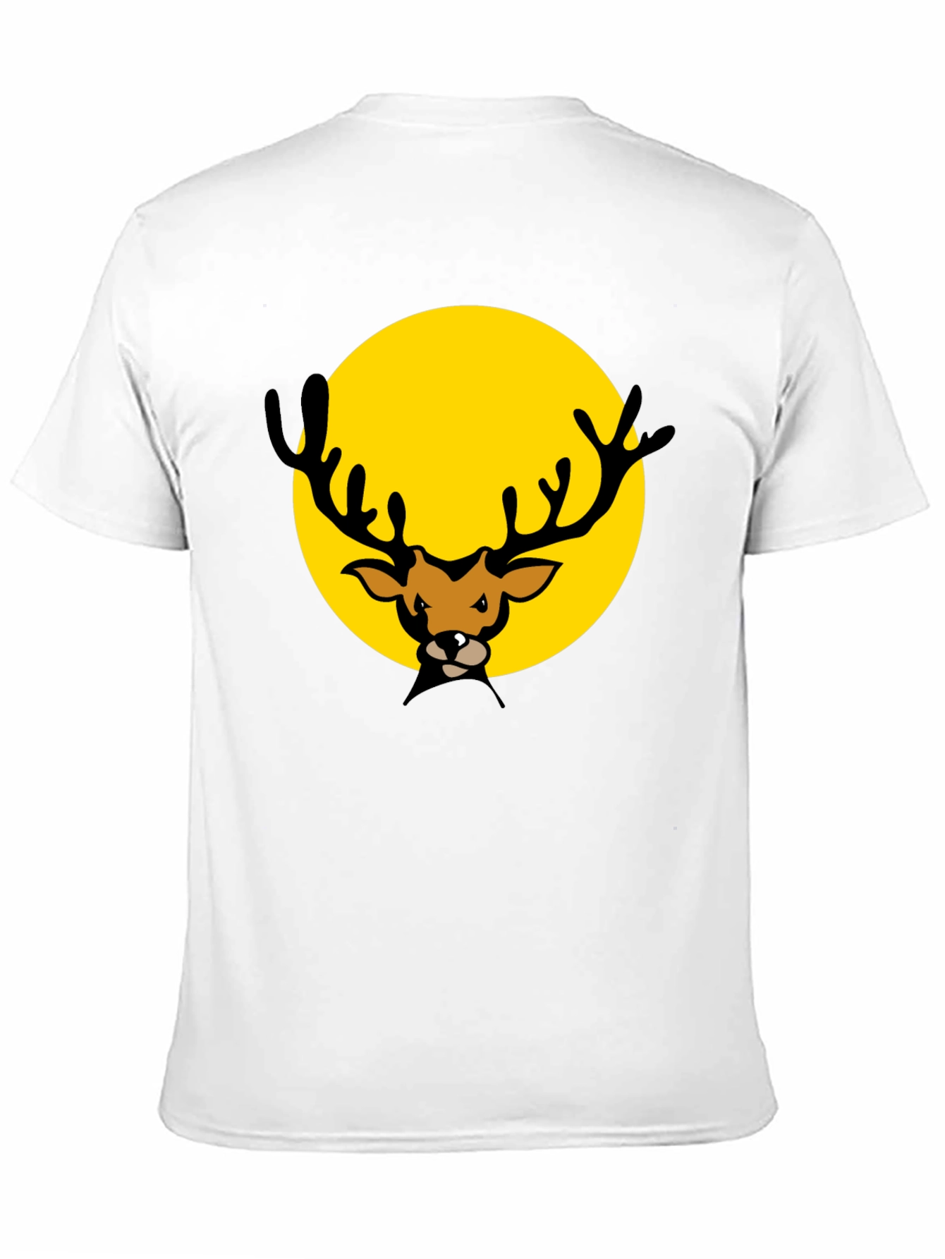Deer Graphic Black T-Shirt