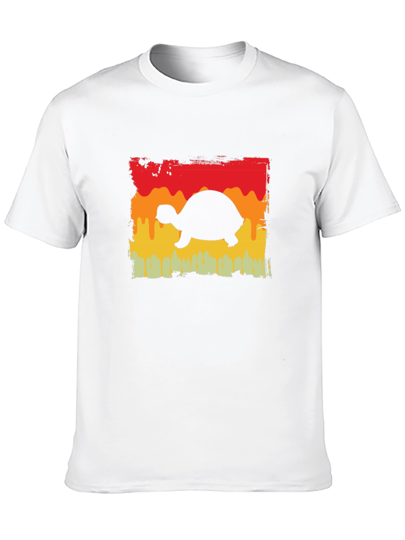 Retro Turtle Graphic Tee - Black