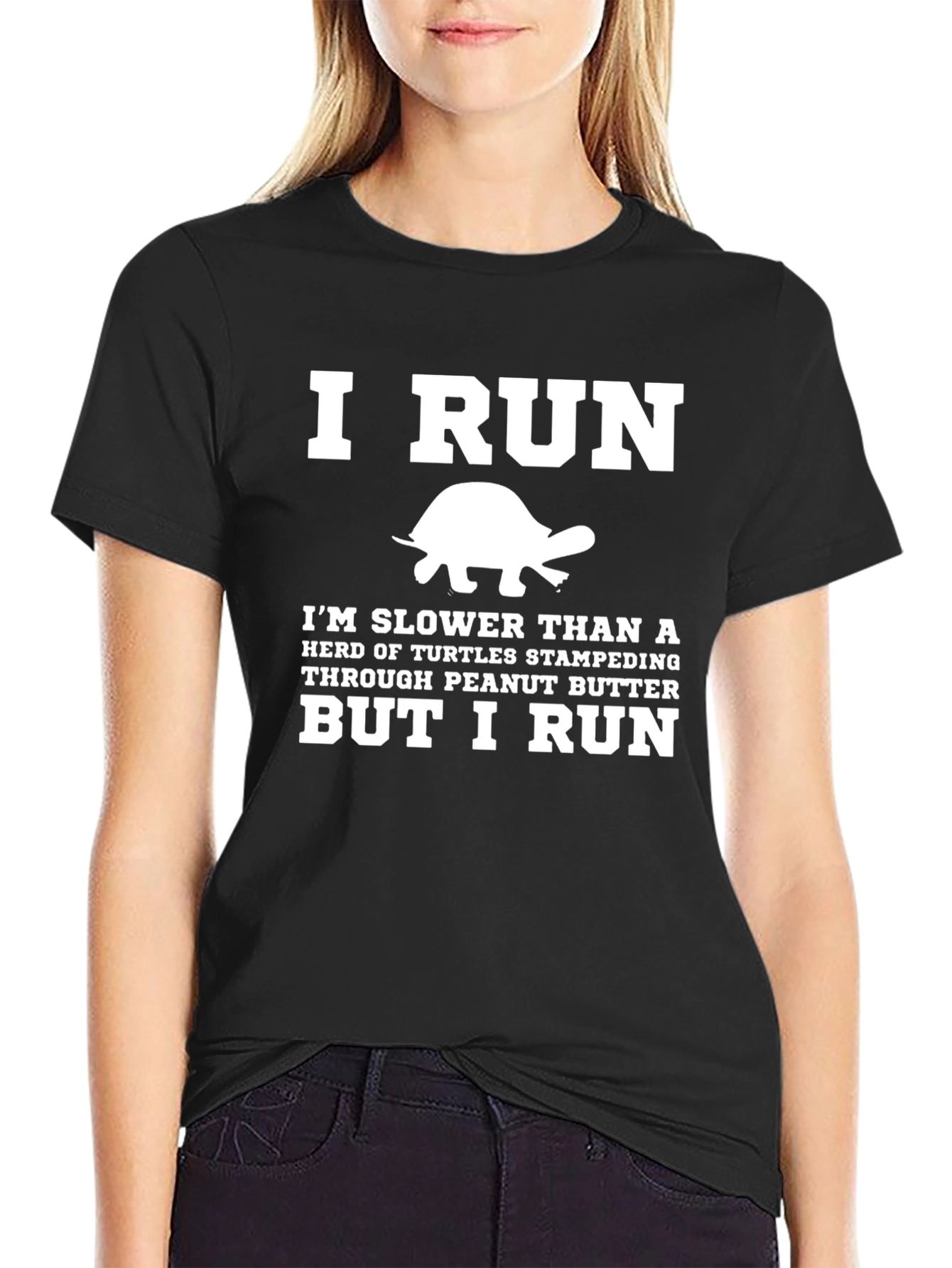 Funny Turtle Runner T-Shirt: Slow But I Run