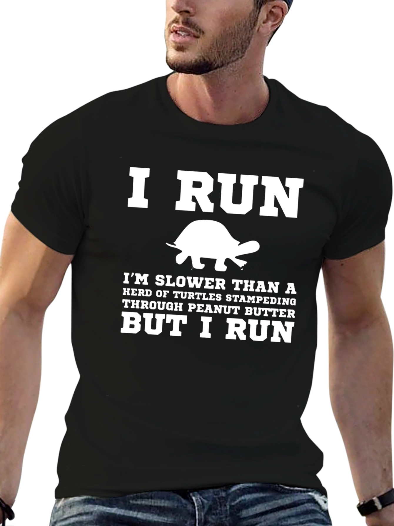 Funny Turtle Runner T-Shirt: Slow But I Run
