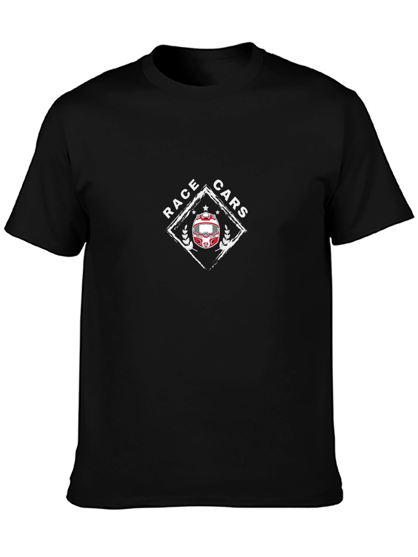 Race Cars Black Graphic T-Shirt