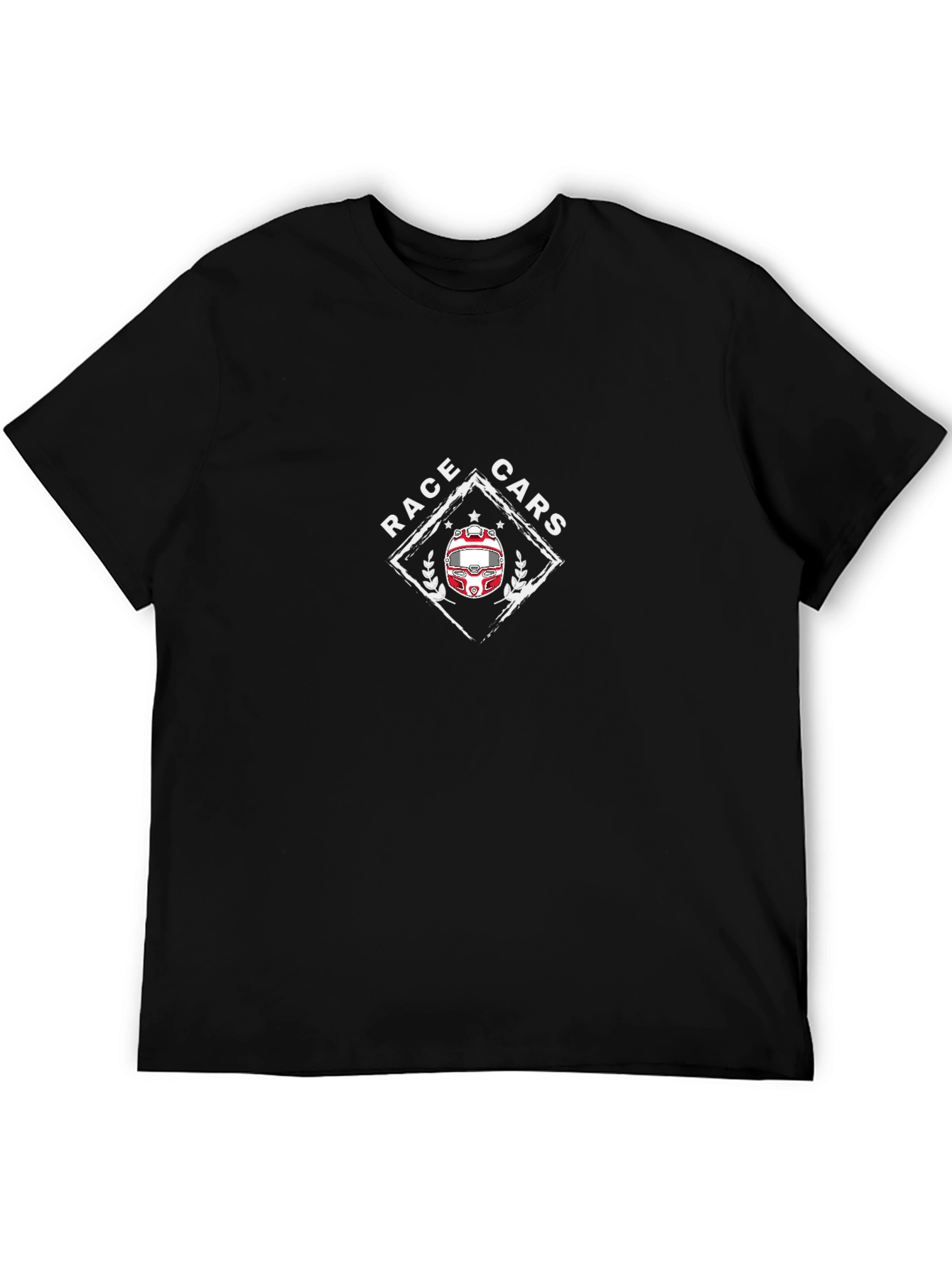 Race Cars Black Graphic T-Shirt