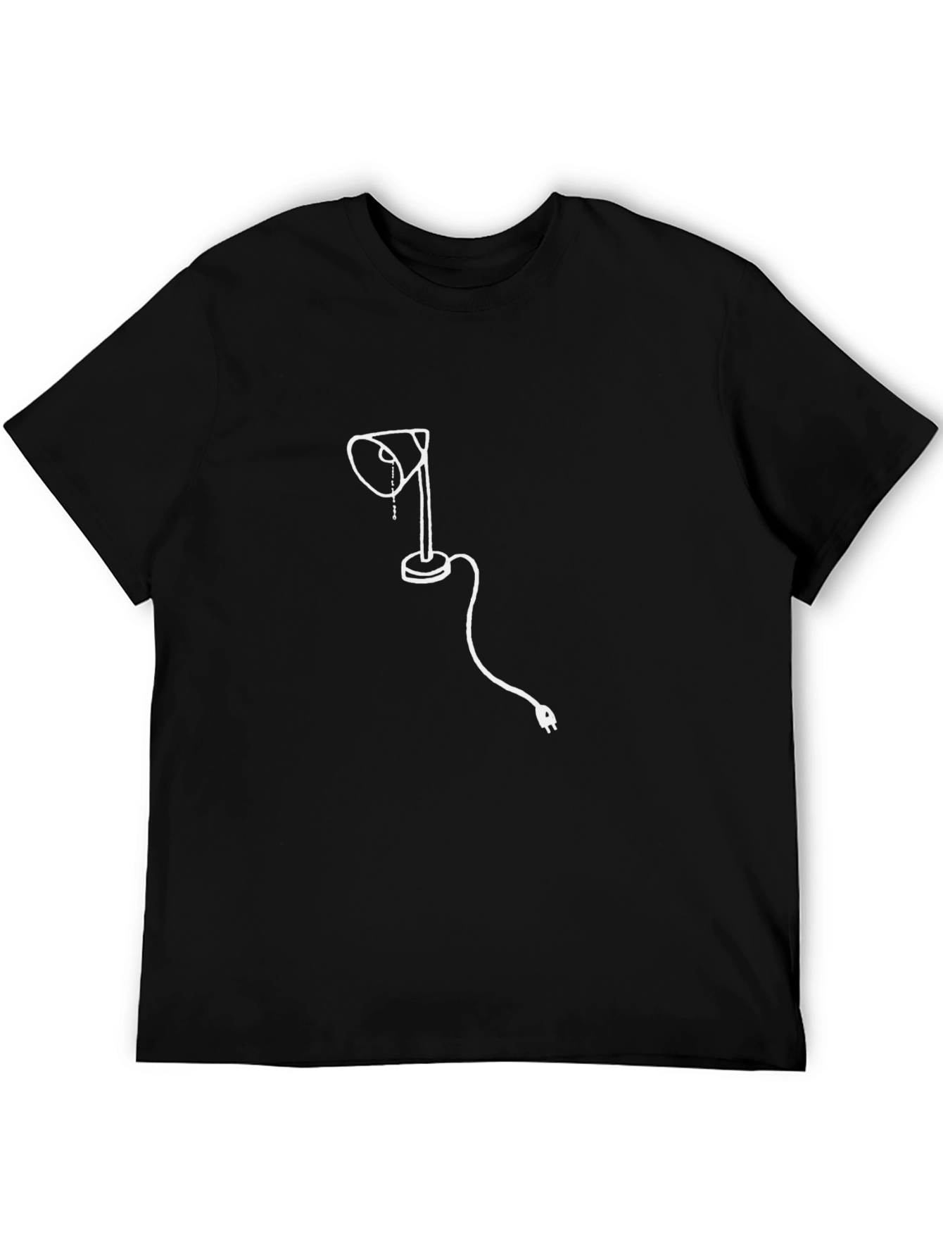 Modern Desk Lamp Graphic T-Shirt - Black