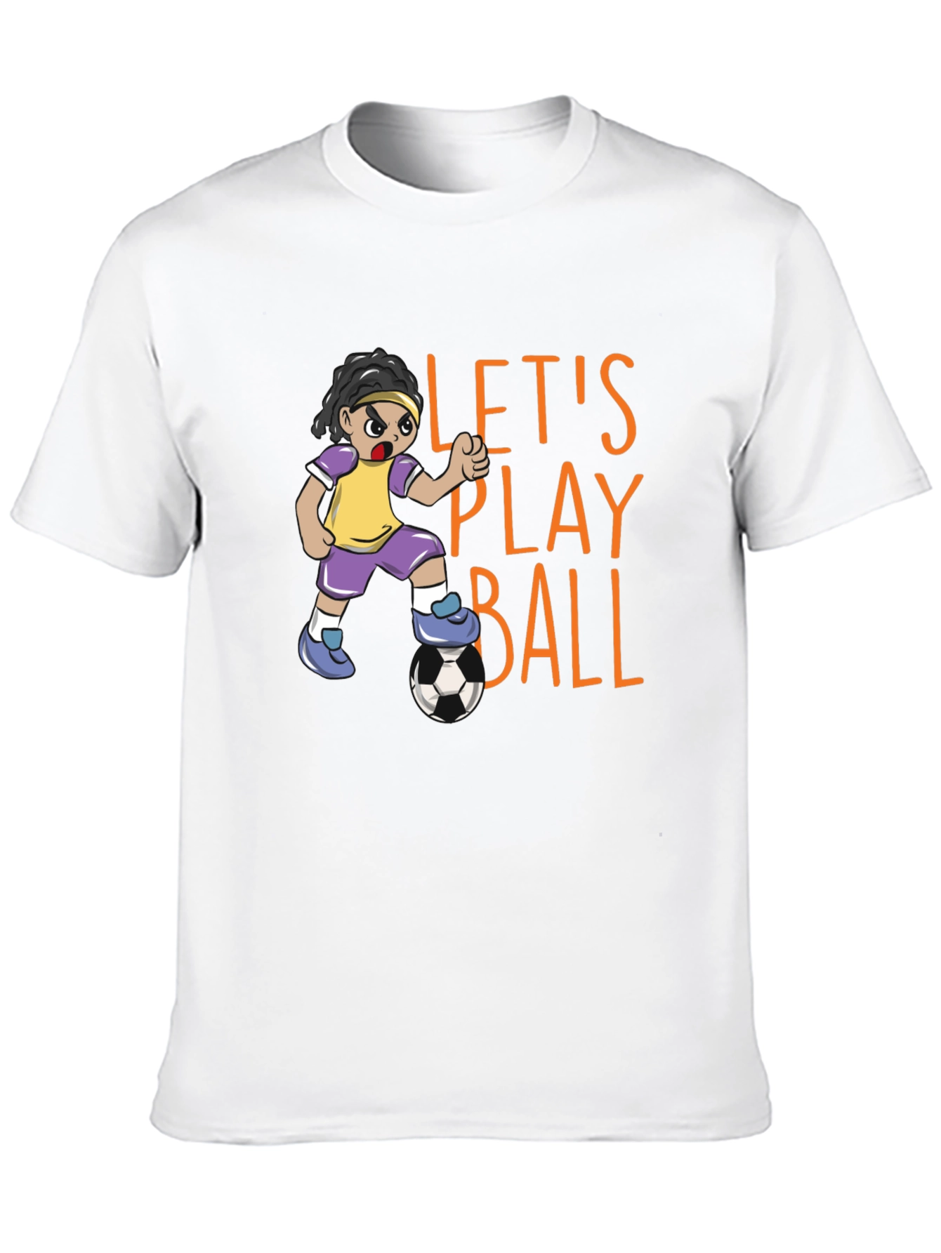 Lets Play Ball! Graphic Print T-Shirt