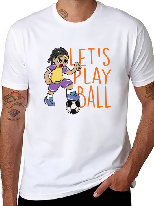 Lets Play Ball! Graphic Print T-Shirt