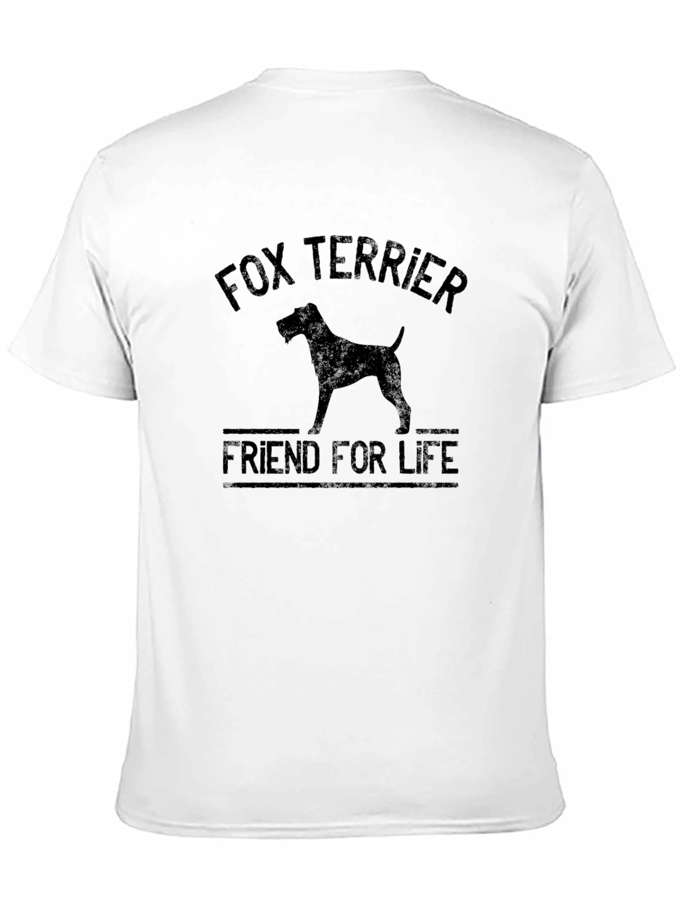 Fox Terrier Friend For Life T-Shirt - Black