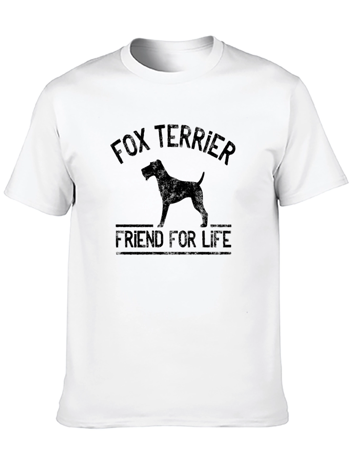 Fox Terrier Friend For Life T-Shirt - Black