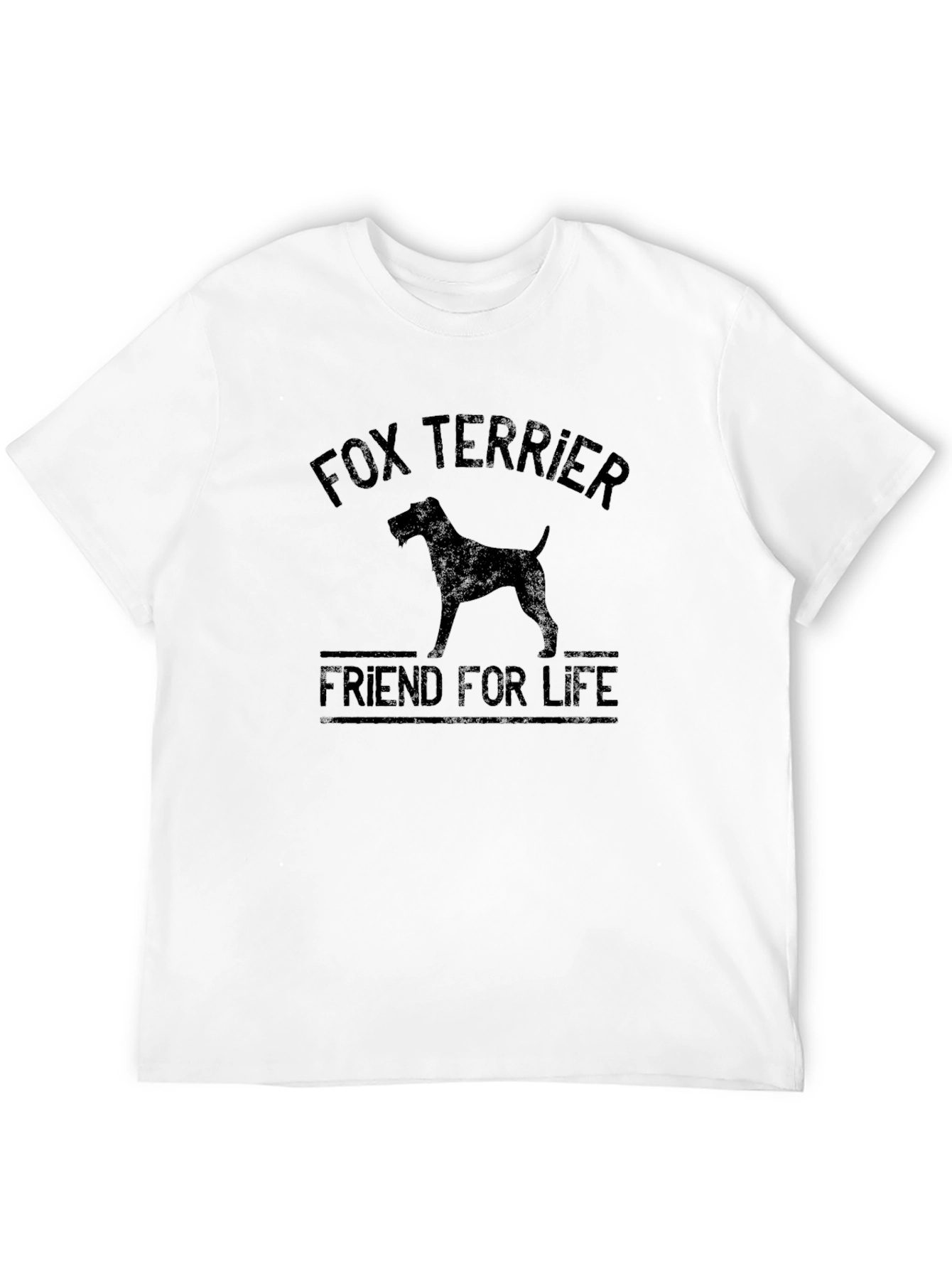 Fox Terrier Friend For Life T-Shirt - Black