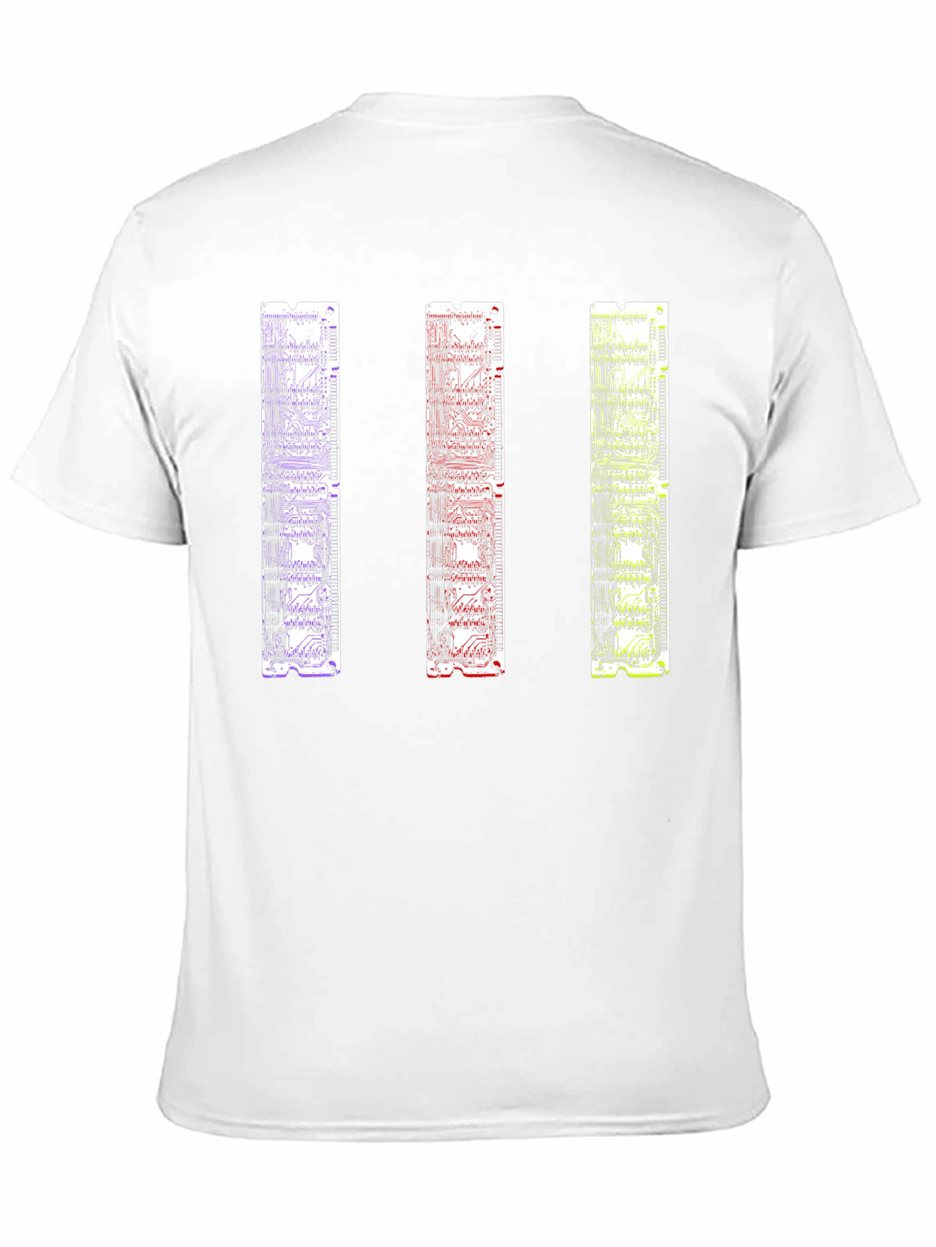 Circuit Board RAM Style Black T-Shirt