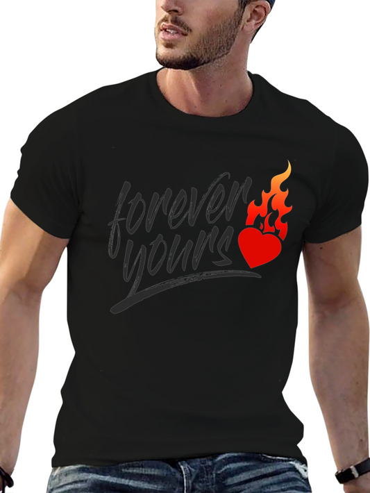 Forever Yours Graphic T-Shirt - Mens Black Tee