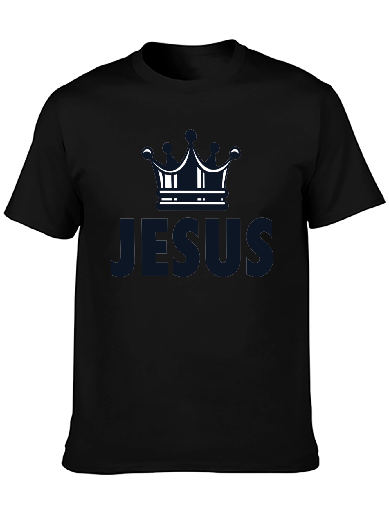 Jesus Crown Graphic Tee - Soft Cotton Blend T-Shirt
