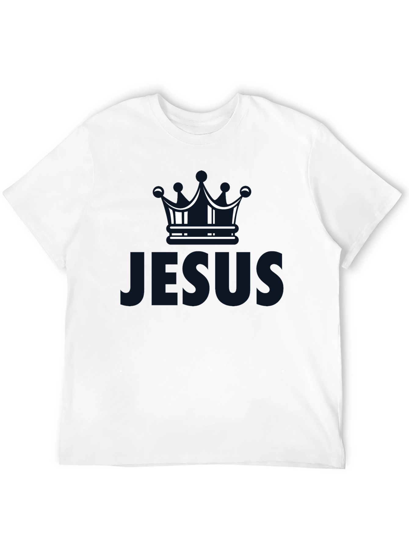 Jesus Crown Graphic Tee - Soft Cotton Blend T-Shirt